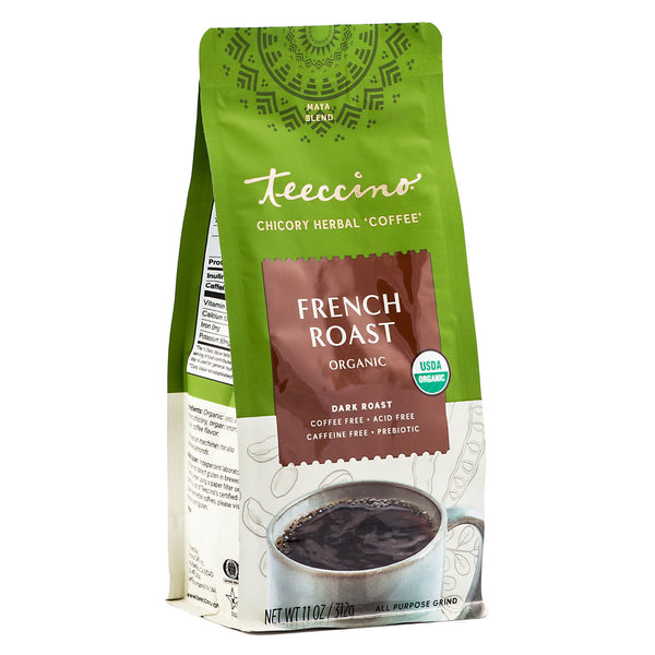 Teeccino: FRENCH ROAST CHICORY HERBAL COFFEE