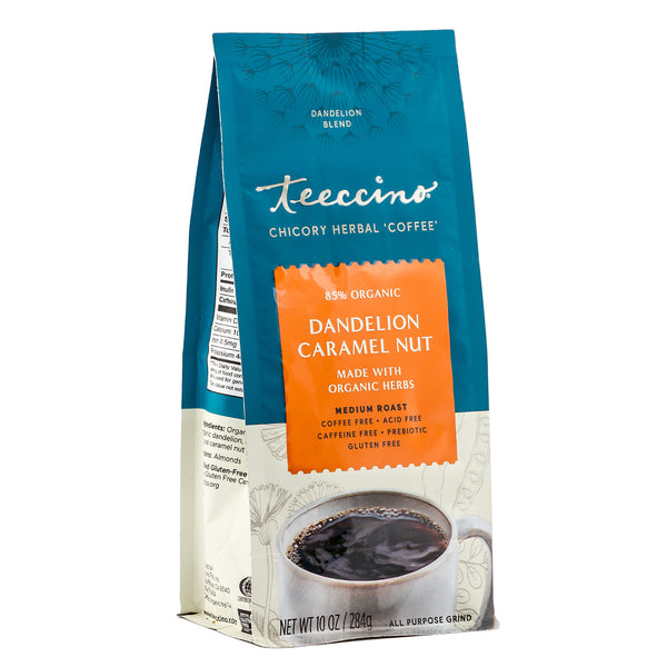 Teeccino: DANDELION CARAMEL NUT HERBAL COFFEE